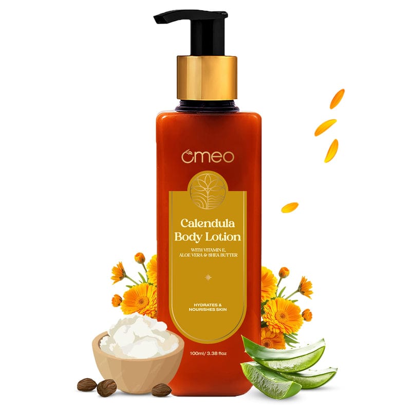 Omeo Calendula Body Lotion With Shea Butter, Hydrating (100ml)-2 pack of 2