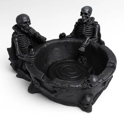 Black Skeleton Polyresin Ashtray Black Skeleton Polyresin Ashtray