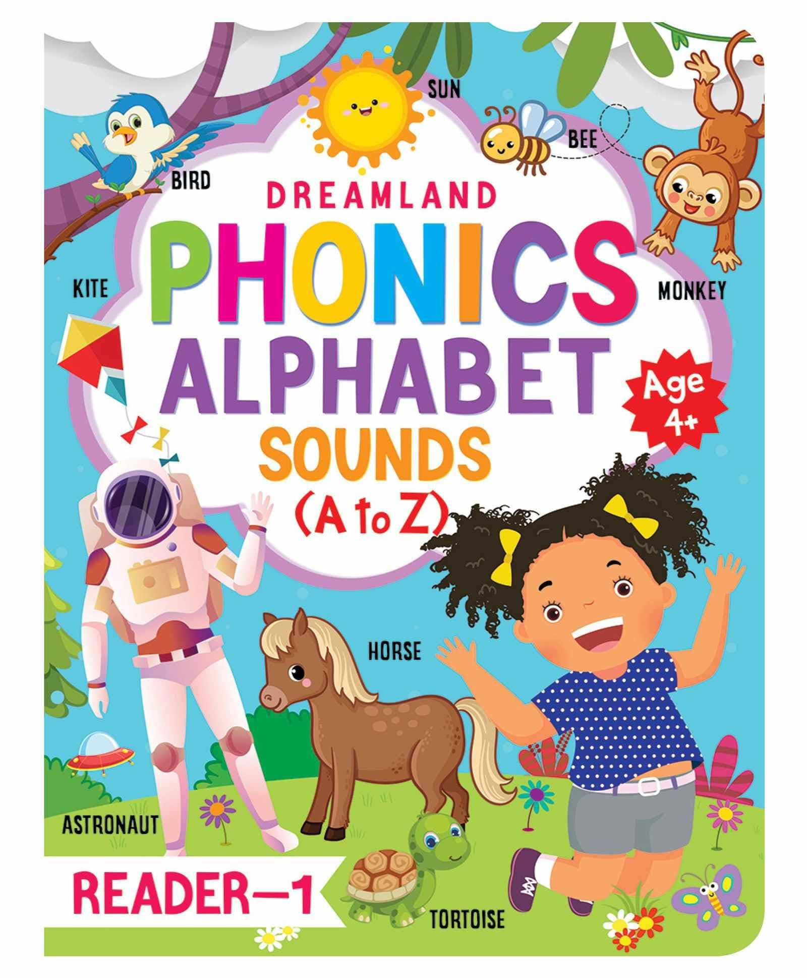 Phonics Reader Book 1 For Children Age 3 -10 Years - Alphabet Sounds, A To Z [Paperback] Dreamland Publications