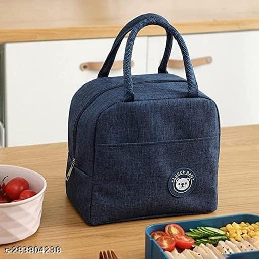 CROSSLINE Women and Kids Portable and Reusable Insulated Cotton Thermal Cooler Lunch/Tiffin/Storage Bag for Office Women, College, and School