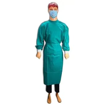FAIRBIZPS Reusable Unisex Surgeon Gown – Green Medical Wear for Doctors, Isolation, Examination & Surgical Use Purposes FAIRBIZPS Reusable Unisex Surgeon Gown – Green Medical Wear for Doctors, Isolation, Examination & Surgical Use Purposes