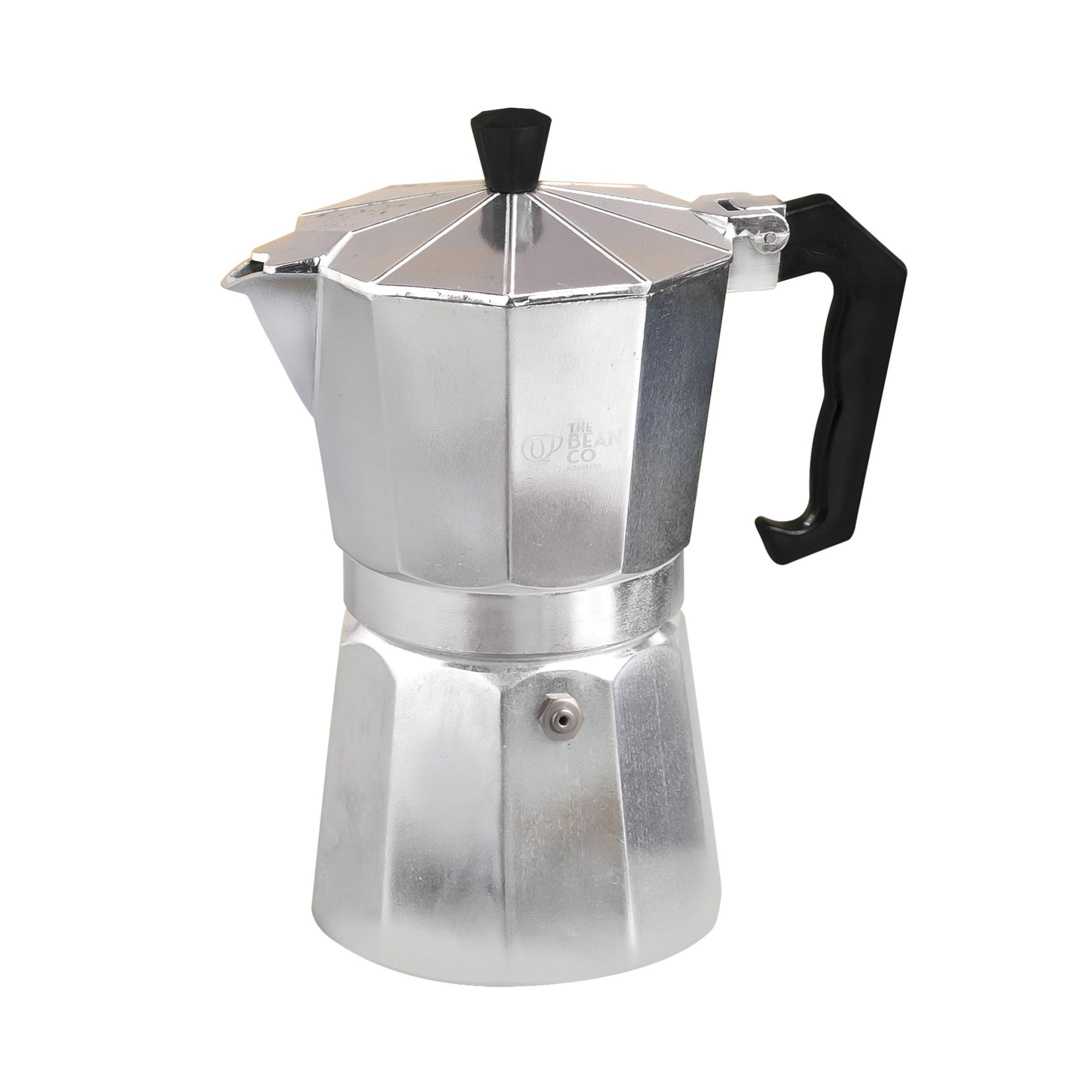 The Bean Co Roasters Classic Moka Pot | Premium Aluminium | Stovetop | Espresso Coffee Maker (300 ml, Silver)