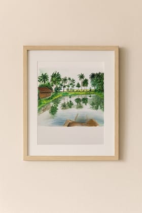 Tranquil Reflections – Original Watercolor Painting