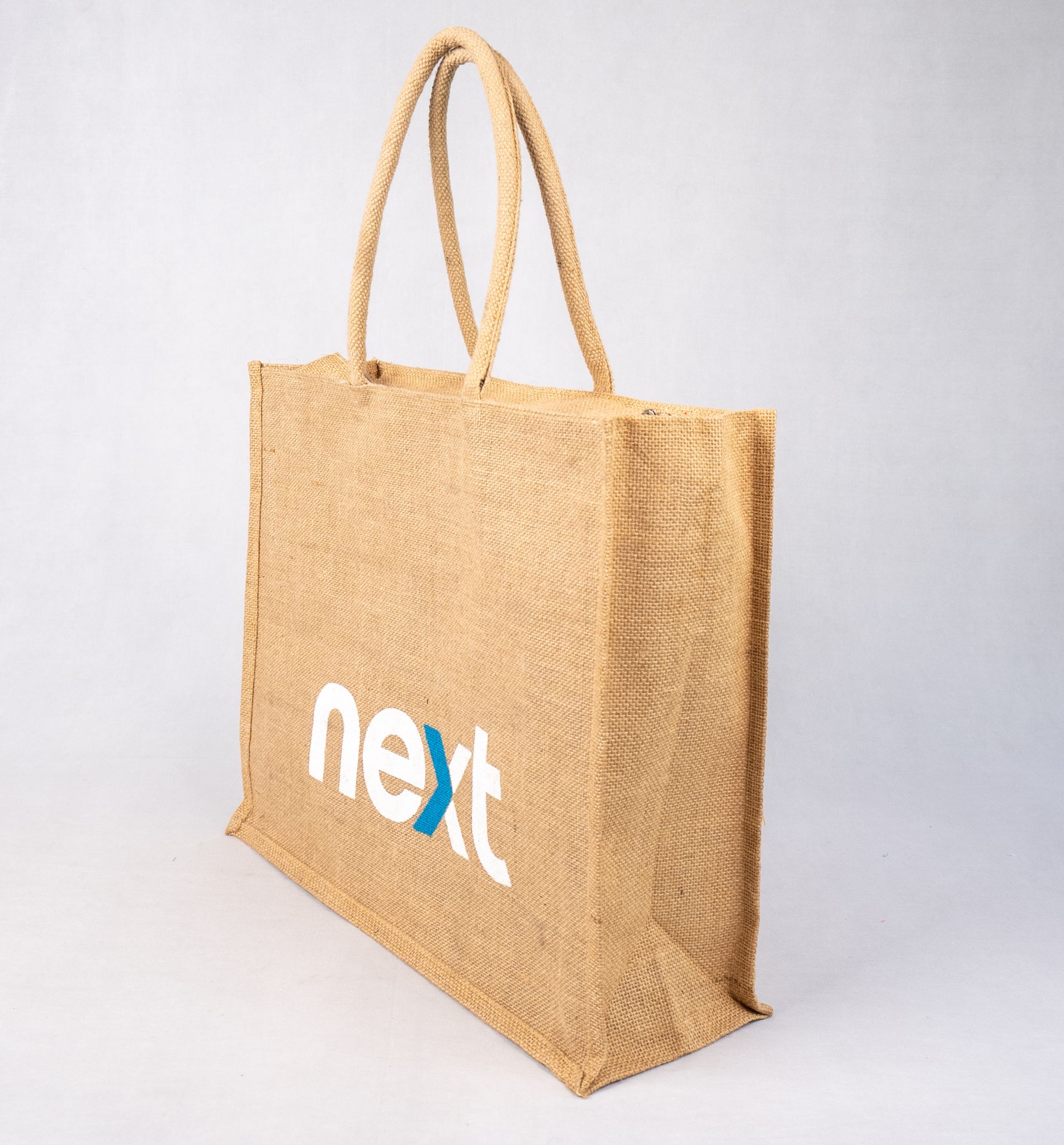 Next Branded Reusable Jute Shopping Bag - Eco-Friendly Tote