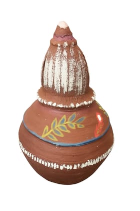 Handmade Clay Hundi Piggy Bank
