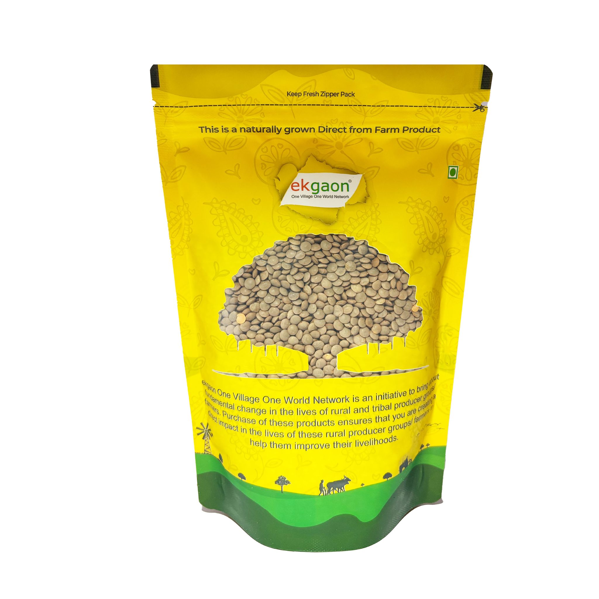 Unpolished Desi Masoor Dal – Sabut (whole grain with skin Red Gram) 1Kg