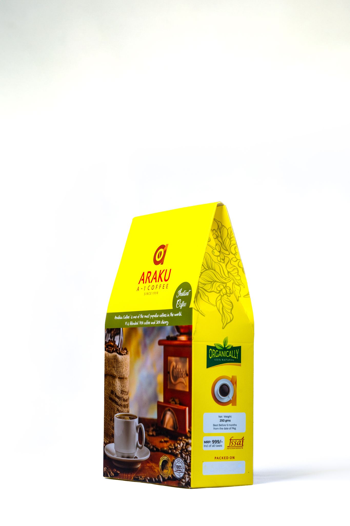 Araku A1 instant coffee ( Yellow pack)