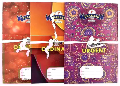 Prakash Ordinary / Urgent Paper File Folder