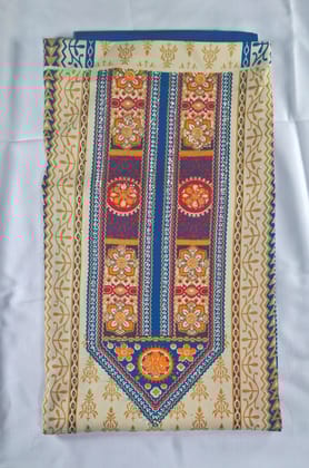 ELVEN Women’s Printed  Soft Leon Polyester Blend Suit Fabric / Salwar Suit Material No Dupatta Included Unstitched 