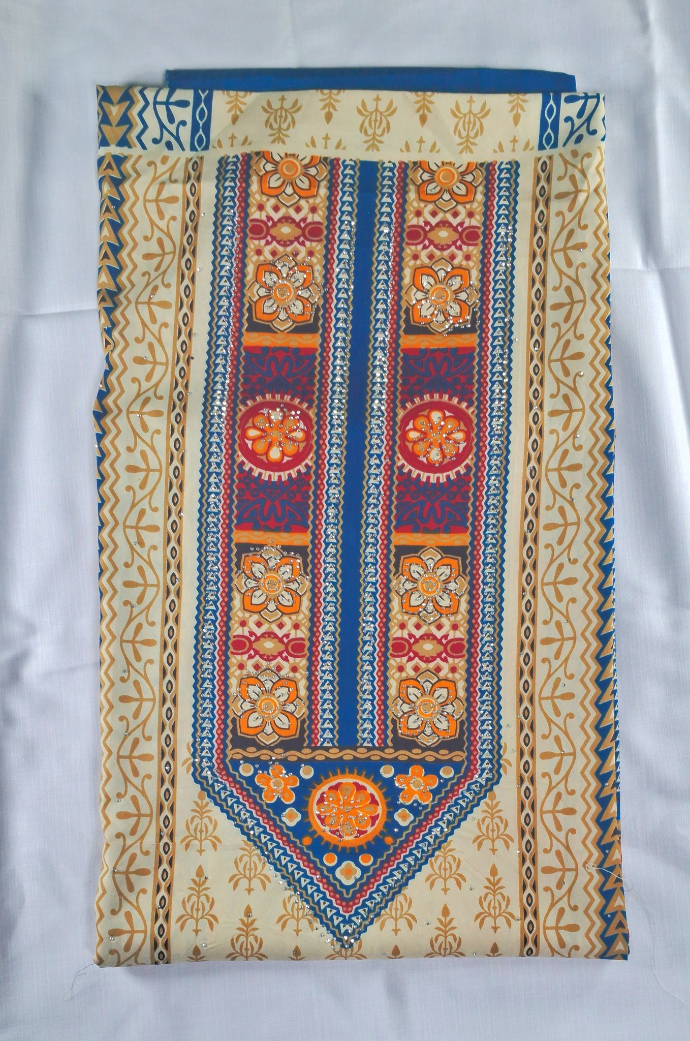 ELVEN Women’s Printed  Soft Leon Polyester Blend Suit Fabric / Salwar Suit Material No Dupatta Included Unstitched 