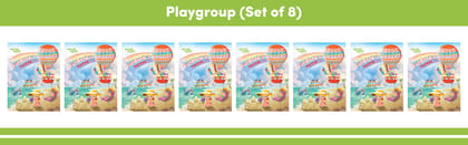 Funbook Playgroup Set of 8 | Learning Books for Kids | Alphabet, Hindi and Maths Puzzle | For 3-4 Years Kids | Activity Book for Pre School Children| Word Search Book | Overall Development Book Set