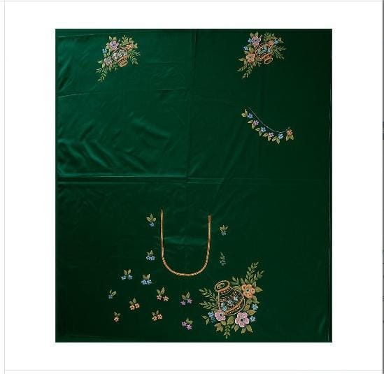 Dark Green for Hand Printed Blouse for Women