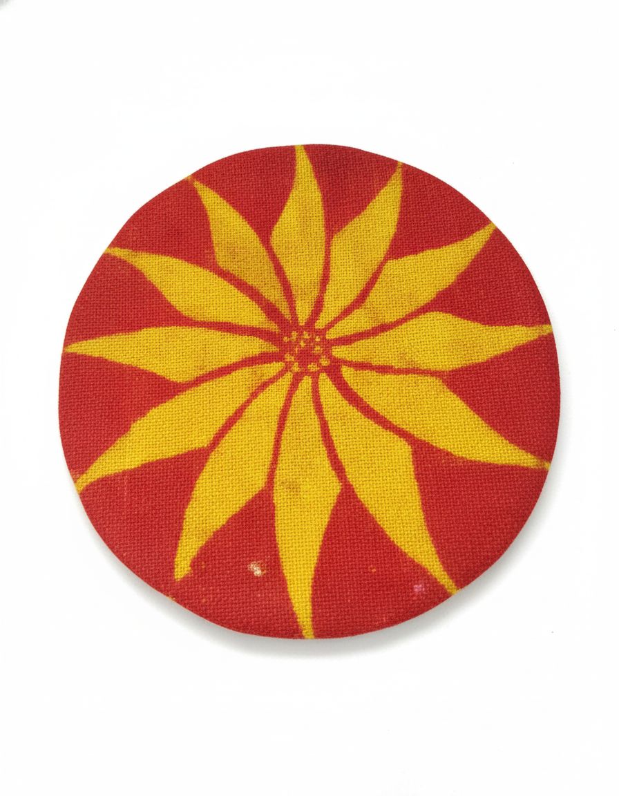 Radiant Sunburst Handcrafted Woollen Mat