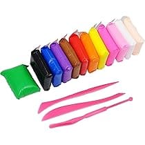 Soft & Spongy Multicolor Clay(12pcs)