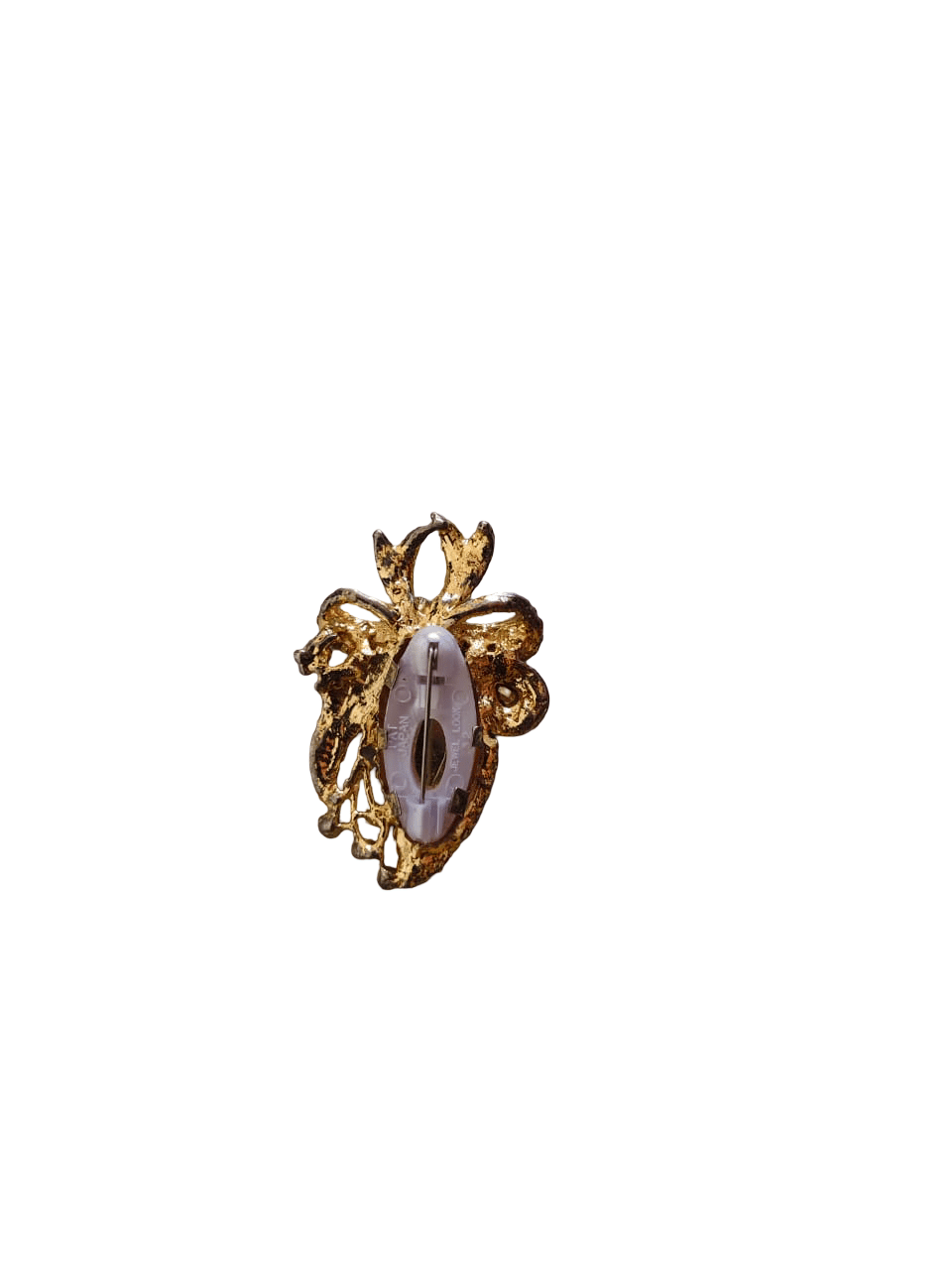 Gold-plated brooch