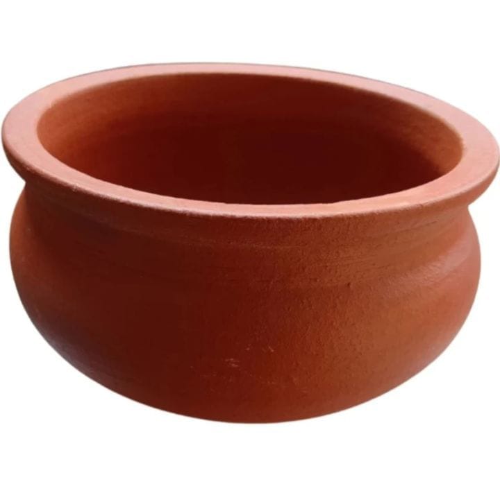 Traditional Terracotta Clay Cooking & Serving Pot Earthenware Handi