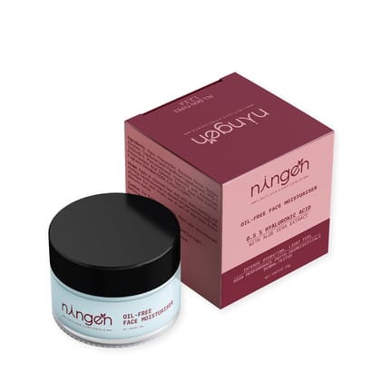 Ningen Oil-Free Face Moisturizer with 0.5% Hyaluronic Acid & Aloe Vera Gel Extract | Intense Hydration, Lightweight & Non-Greasy Formula