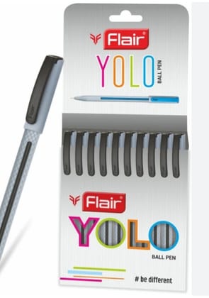 Flair Yolo Ballpoint Pen - Black (10pcs)