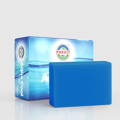 Aqua Cool Organic Handmade Soap Bar (Value Pack - 100 g) – Cold-Pressed Oils, Pure Glycerin & Natural Botanicals, Sulfate & Paraben Free, Ayurvedic Herbal Cleanser for All Skin Types – Deep Cleansing & Moisturizing
