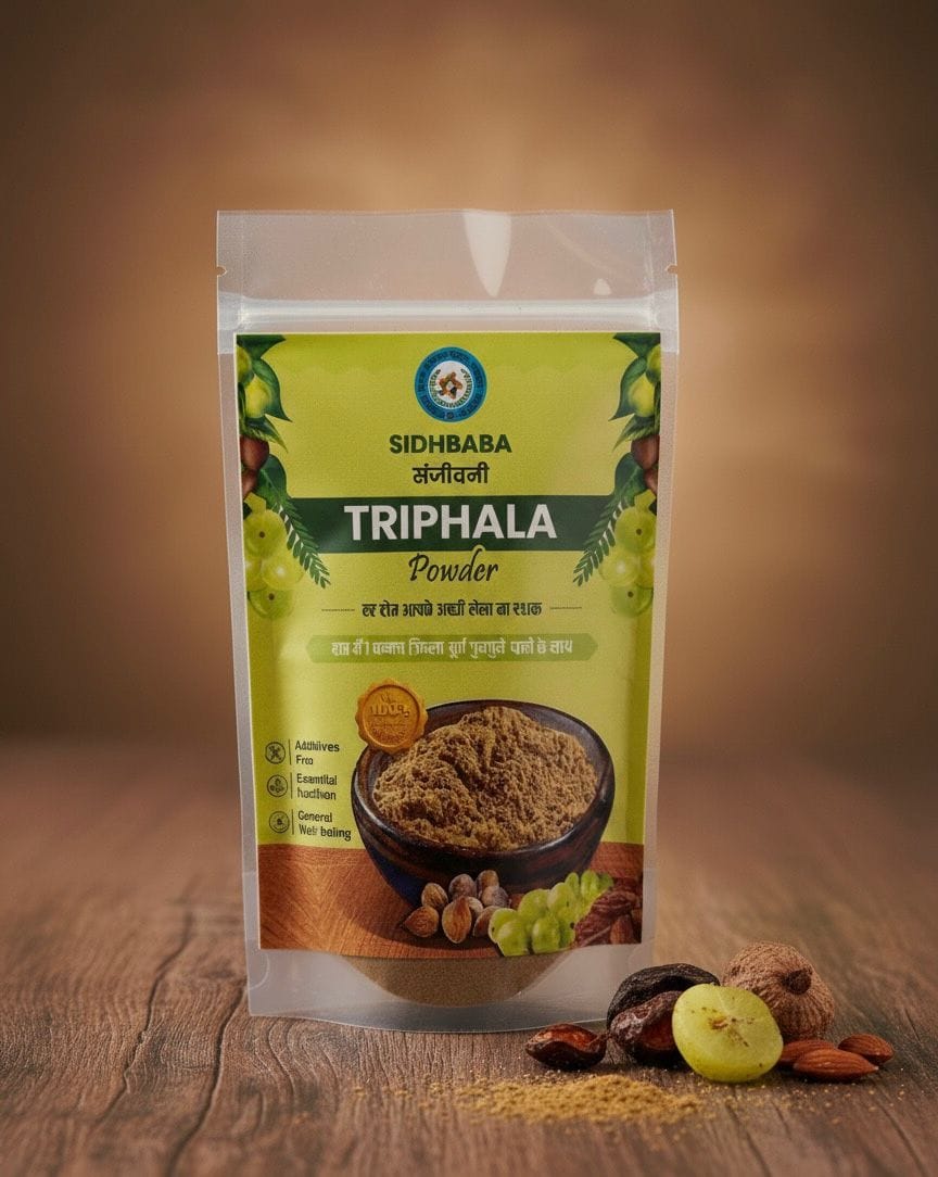 SIDHBABA Sanjeevani Triphala Ayurvedic Herbal Powder 