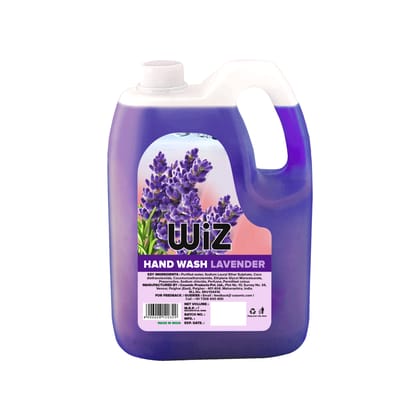 Wiz Lavender Handwash Liquid Soap Refill Can - 5L | Germ Protection | Hand Wash with Added pH-Balanced & Moisturizers for Soft & Gentle Hands | Suitable for all Skin Types Wiz Lavender Handwash Liquid Soap Refill Can - 5L | Germ Protection | Hand Wash with Added pH-Balanced & Moisturizers for Soft & Gentle Hands | Suitable for all Skin Types