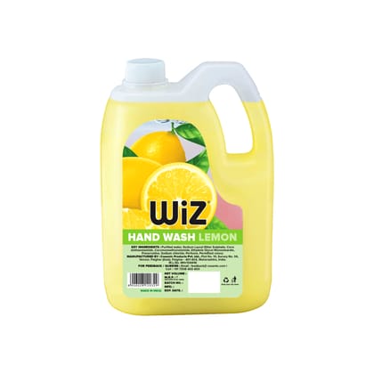 Wiz Lemon Handwash Liquid Soap Refill Can - 5L | Germ Protection | Hand Wash with Added pH-Balanced & Moisturizers for Soft & Gentle Hands | Suitable for all Skin Types Wiz Lemon Handwash Liquid Soap Refill Can - 5L | Germ Protection | Hand Wash with Added pH-Balanced & Moisturizers for Soft & Gentle Hands | Suitable for all Skin Types