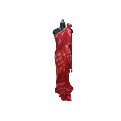 Red Georgette Saree