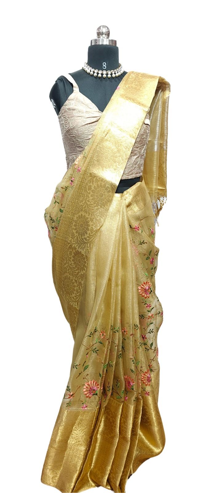 Gold Tissue Saree