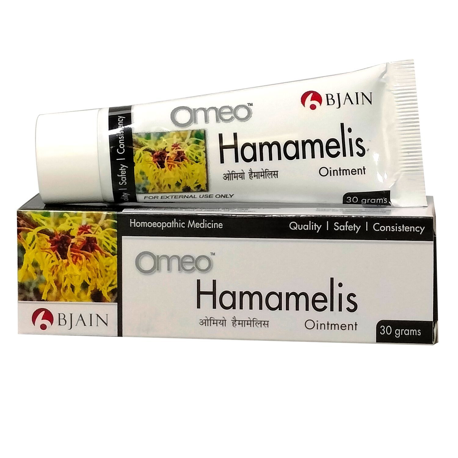 Omeo Hamamelis Ointment by BJAIN - 30g Homoeopathic Medicine for External Use (PACK OF 4)