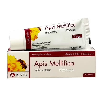 Apis Mellifica Ointment for Insect Bites, Hives & Hemorrhoids - 30gm ( PACK OF 4)