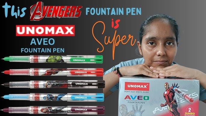 Unomax Aveo Fountain Pen - Blue(2 pcs)