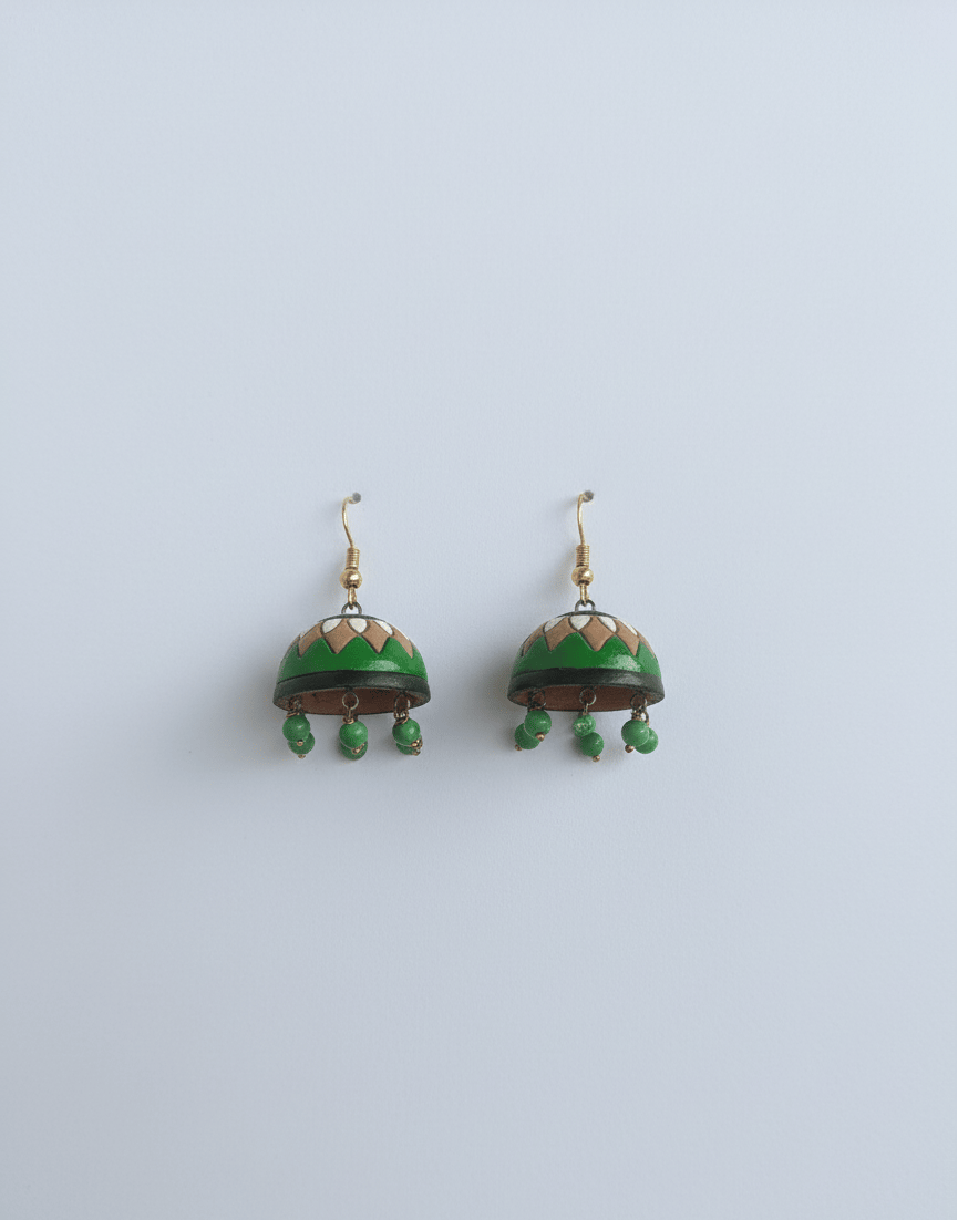 Ethnic Terracotta Earrings – Lightweight, Colorful & Perfect for Casual or Festive Wear