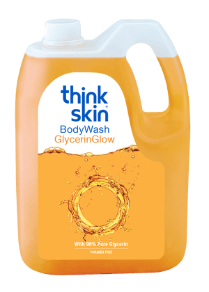 Think Skin Body Wash Glycerin Glow 5L Refill Can | Paraben-Free Shower Gel with Glycerin for Deep Hydration | Gentle on Skin | Leaves Skin Soft & Supple | Suitable for Daily Use Think Skin Body Wash Glycerin Glow 5L Refill Can | Paraben-Free Shower Gel with Glycerin for Deep Hydration | Gentle on Skin | Leaves Skin Soft & Supple | Suitable for Daily Use