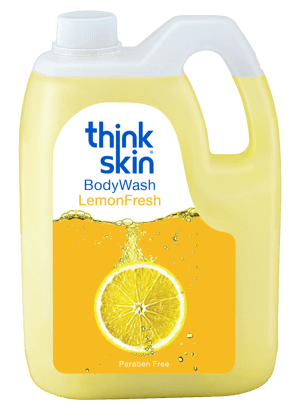 Think Skin Body Wash Lemon Fresh 5L Refill Can | Paraben-Free Shower Gel for Refreshing Citrus Cleanse | Uplifting Lemon Scent | Suitable for All Skin Types | Large Refill Size for Long Lasting Use Think Skin Body Wash Lemon Fresh 5L Refill Can | Paraben-Free Shower Gel for Refreshing Citrus Cleanse | Uplifting Lemon Scent | Suitable for All Skin Types | Large Refill Size for Long Lasting Use