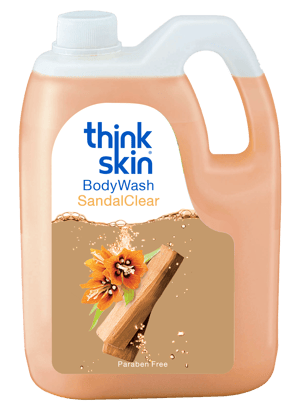 Think Skin Body Wash Sandal Clear 5L Refill Can | Paraben-Free Shower Gel with Sandalwood Essence | Nourishing & Skin-soothing Formula | Rich Lather for a Luxurious Bath | Long-lasting Fragrance Think Skin Body Wash Sandal Clear 5L Refill Can | Paraben-Free Shower Gel with Sandalwood Essence | Nourishing & Skin-soothing Formula | Rich Lather for a Luxurious Bath | Long-lasting Fragrance