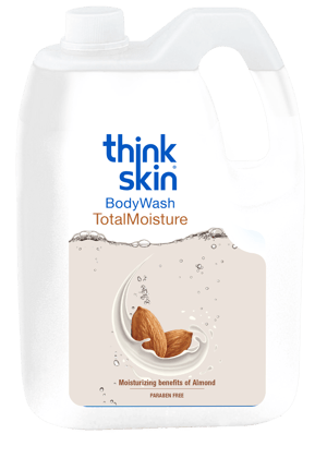 Think Skin Body Wash Total Moisture 5L Refill Can | Paraben-Free Shower Gel for Intense Hydration & Skin Nourishment | Suitable for All Skin Types | Large Refill Size for Long-lasting Use Think Skin Body Wash Total Moisture 5L Refill Can | Paraben-Free Shower Gel for Intense Hydration & Skin Nourishment | Suitable for All Skin Types | Large Refill Size for Long-lasting Use