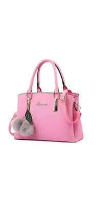 Pink Structured Handbag