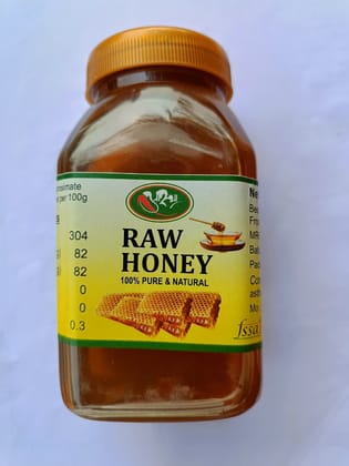 Pure Natural Honey in Glass Bottle - Golden Amber Sweetener