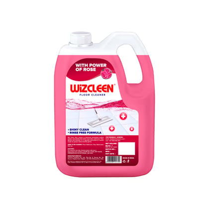 Wiz Cleen Disinfectant Floor Cleaner - 5L Refill Can | Rose Fragrance | Germ Protection with Deep Cleaning | Shiny Clean | Rinse Free Formula Wiz Cleen Disinfectant Floor Cleaner - 5L Refill Can | Rose Fragrance | Germ Protection with Deep Cleaning | Shiny Clean | Rinse Free Formula