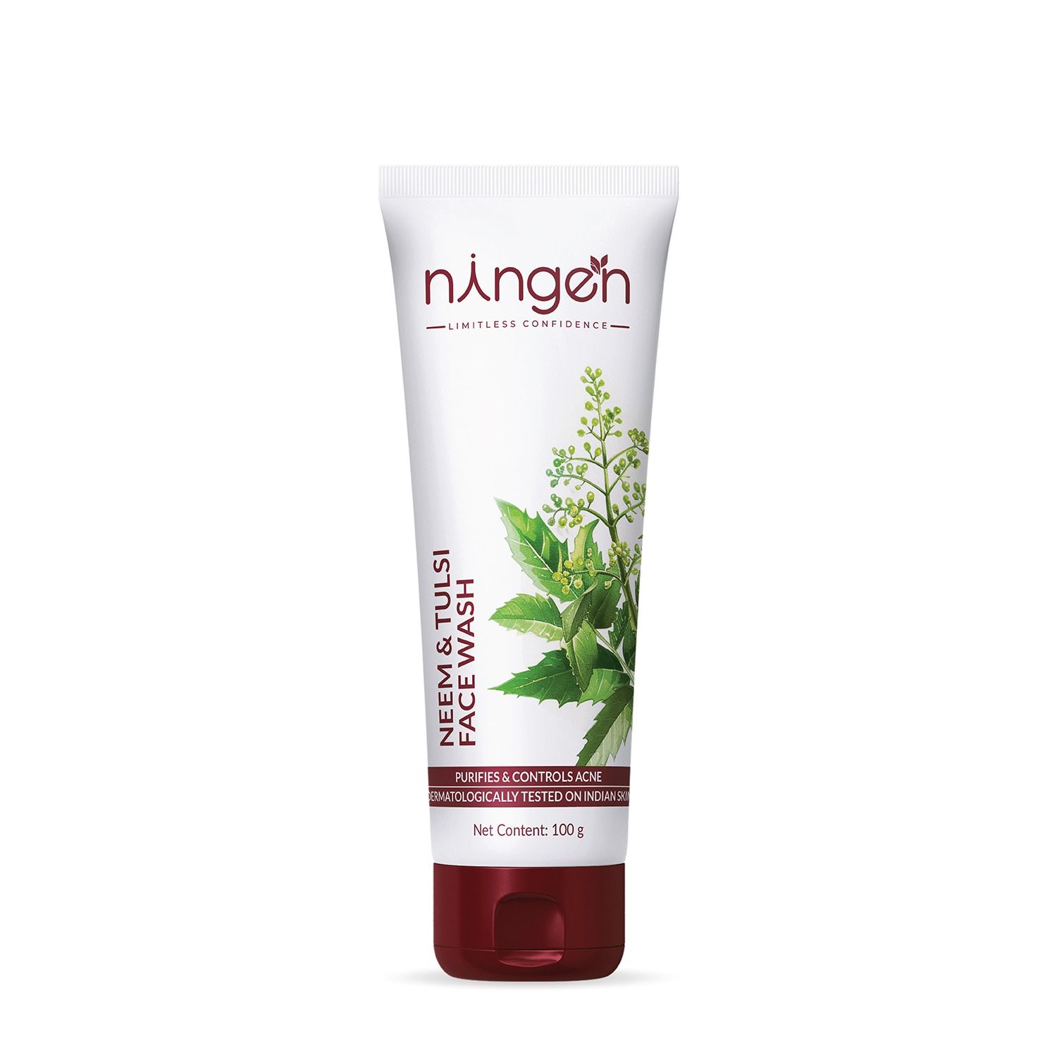 Ningen Neem and Tulsi Face Wash I Goodness of Marigold and Chamomile I Irritation Free, Paraben Free I Removes Oil, Blemishes, Acne, Impurities, Delays Ageing I 100g