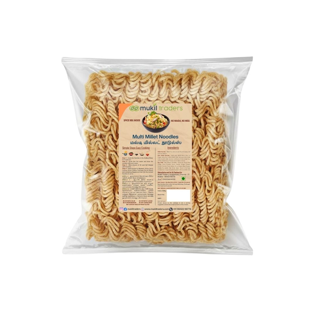 Multi Millet Noodles - No Maida - No MSG - NavaDhaaniya Noodles (192 gms)