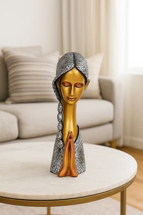 Elegant Praying Lady Decorative Figurine for Home & Office Decor Elegant Praying Lady Decorative Figurine for Home & Office Decor