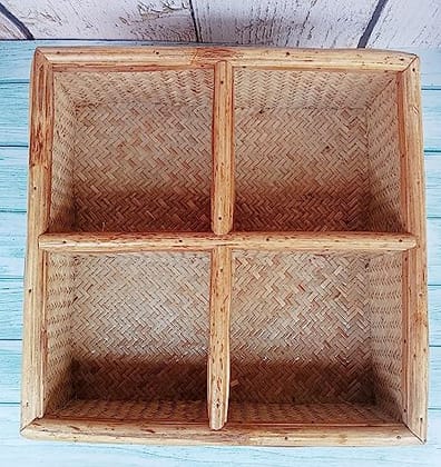 Cane Square Serving Trays for Serving Purpose | 12.5 x 12.5 x 4 Inch Cane Square Serving Trays for Serving Purpose | 12.5 x 12.5 x 4 Inch