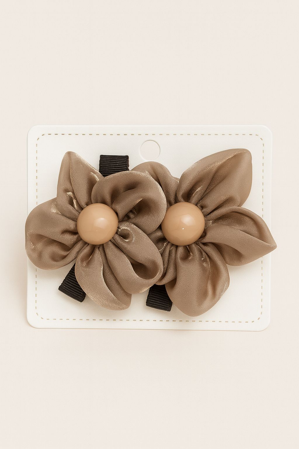 Satin Flower Hair Clip 