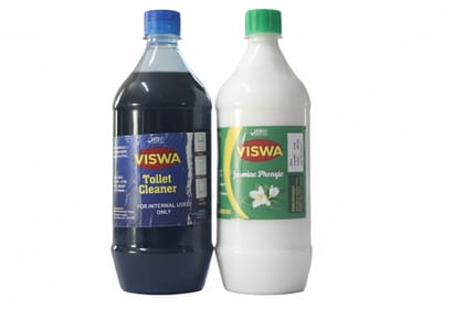 VISWA Toilet Cleaner and Jasmine Phenyle (Twin Pack)