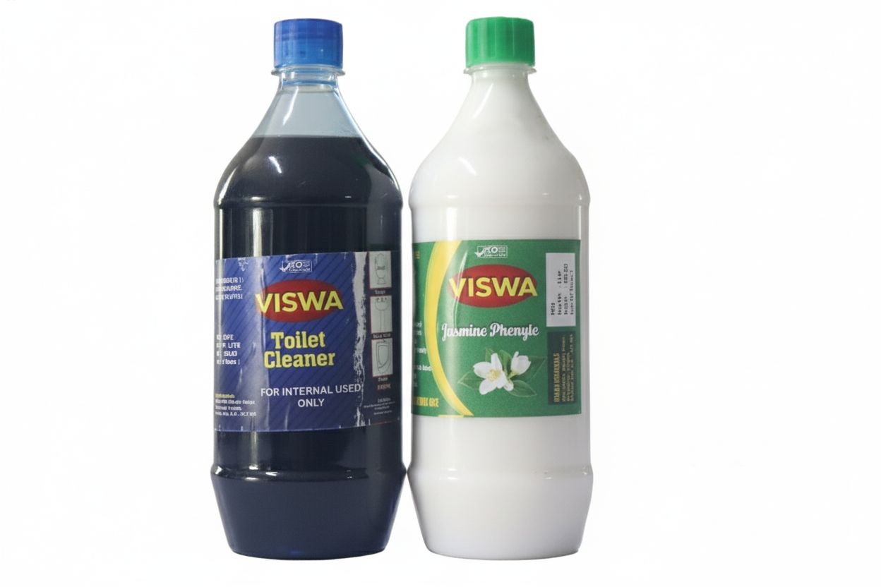 VISWA Toilet Cleaner and Jasmine Phenyle (Twin Pack)