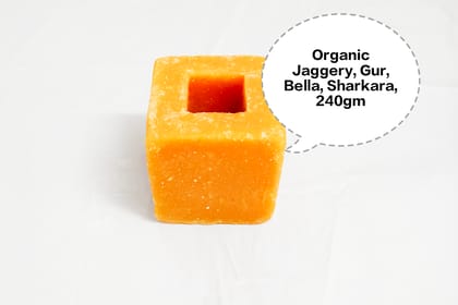 Organic Jaggery, Gur, Bella, Sharkara, Chakkarai 240gm 
