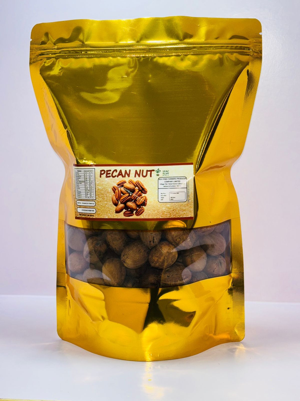 Premium Pecan Nuts - Net Weight 500 Gram - Nutrient-Rich Snack & Baking Ingredient