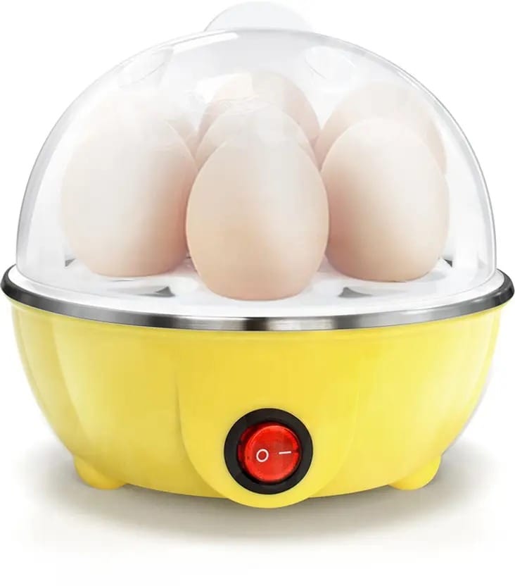 Automatic 7-Egg Electric Cooker with Auto Shut-off - Multicolours