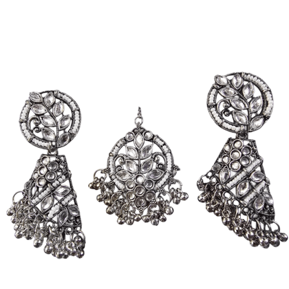 Tikka with Jhumka Earrings Set combo